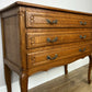 Chest of Drawers Vintage French Louis Oak 3 Drawers Carved Cabinet LOT 6234