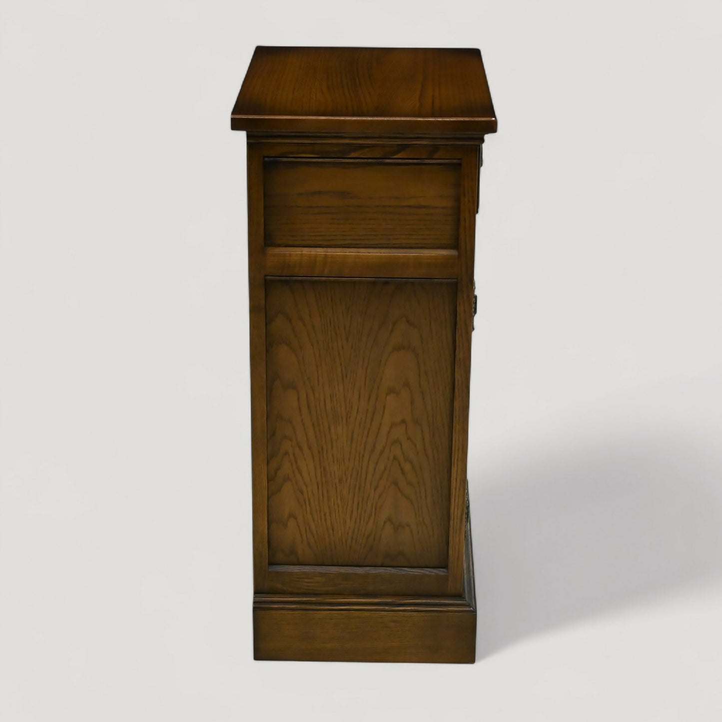 Old Charm Pedestal Cabinet Cupboard Drawer Light Oak Carved Door FREE DELIVERY. SBR10903/0409E