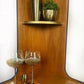 Nathan Corner Unit in Blue and Gold