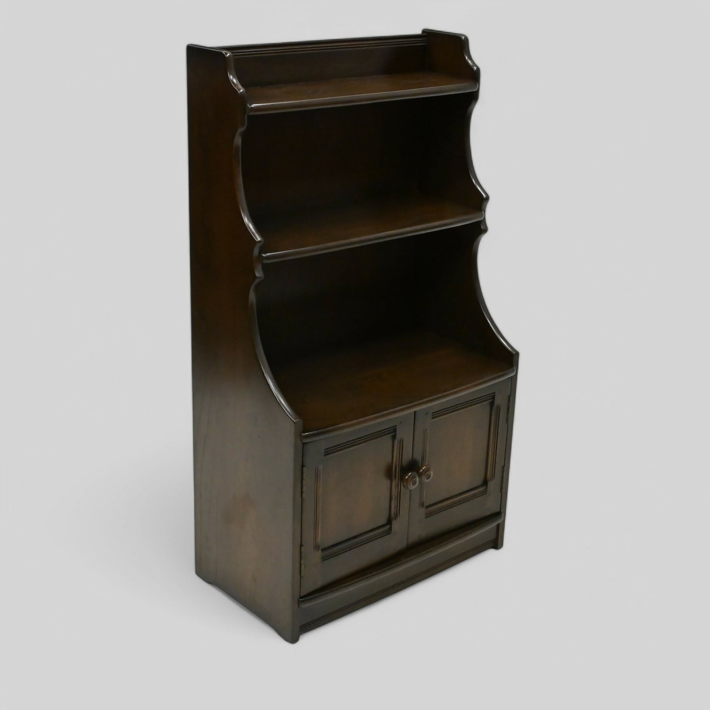 Ercol Waterfall Bookcase 2 Shelves And Cupboard Traditional FREE UK* Delivery. SBR10069/1202E