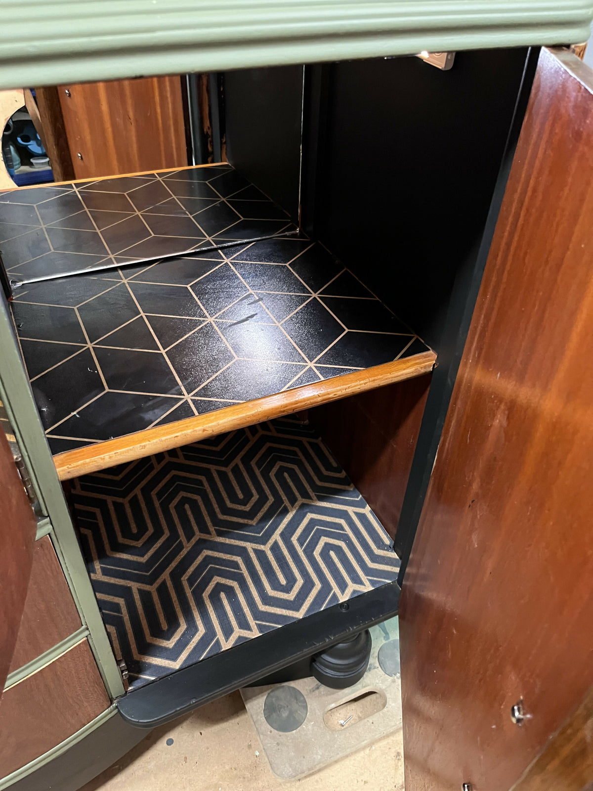 Art deco cocktail cabinet