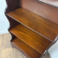 Vintage Mahogany Four Shelf Waterfall Bookcase