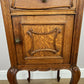 Bedside Table Antique French Marble Top Oak Cabinet Carved Cupboard LOT 6394