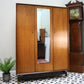 G Plan Double Wardrobe with Triple Doors. Tola and Black Librenza