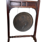 Walnut-Framed Dinner Gong with Brass Gong