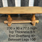 French Bleached Oak Monastery Dining Table