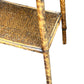 Antique two tier Bamboo side table