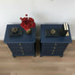 Stag minstrel navy bedside cabinets