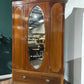 Edwardian Mahogany Inlaid Mirrored Wardrobe1