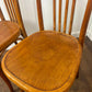 Set of Three Bentwood Spindle Back Dining Chairs