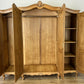 Wardrobe Vintage French Louis XVI Style Oak Four Door Carved Armoire LOT 6384