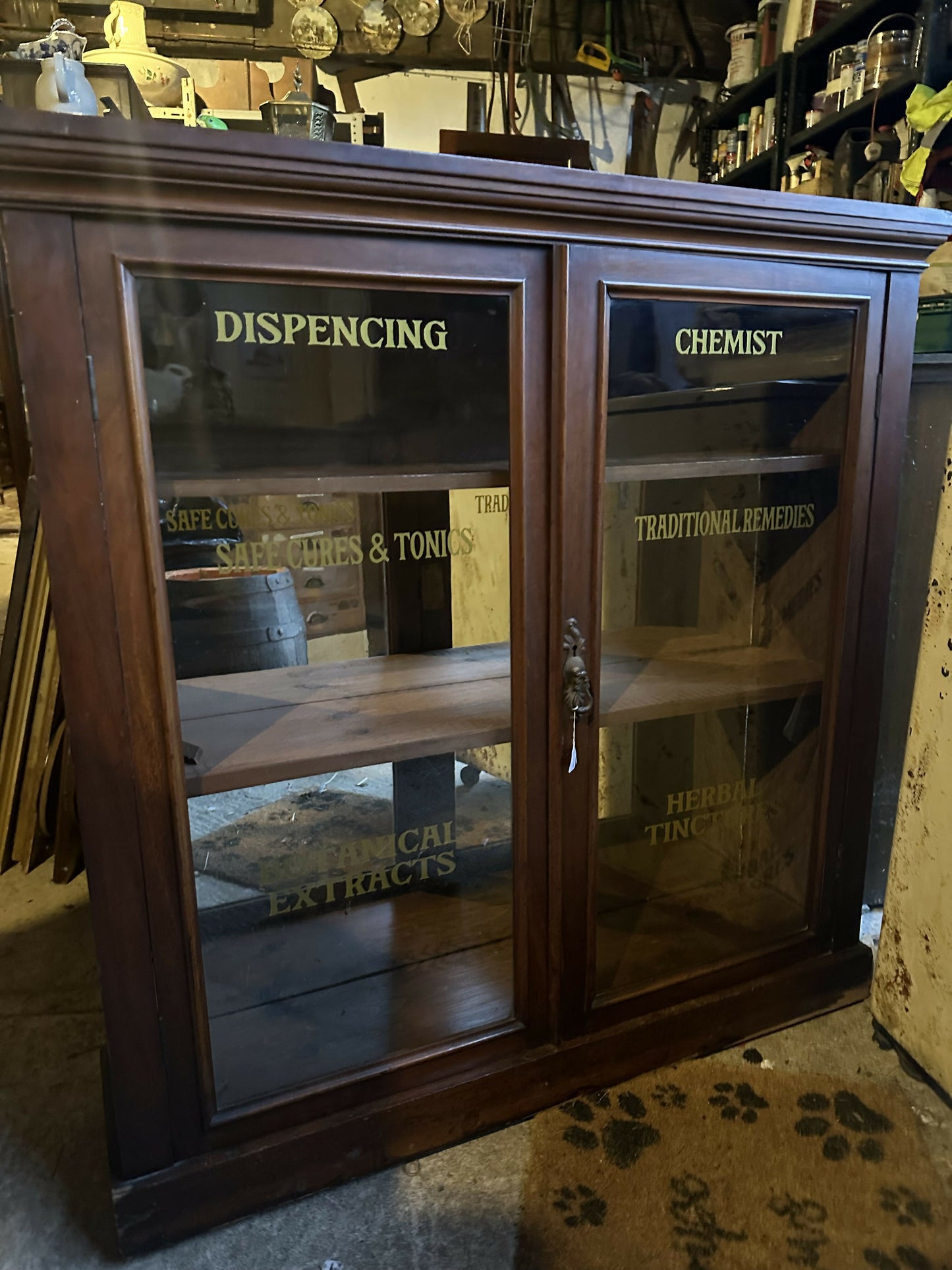 Vintage Chemist Display Cabinet