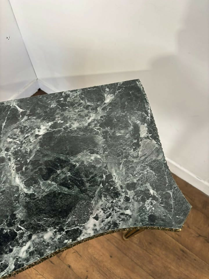 Vintage French Style Faux Marble Hall Table