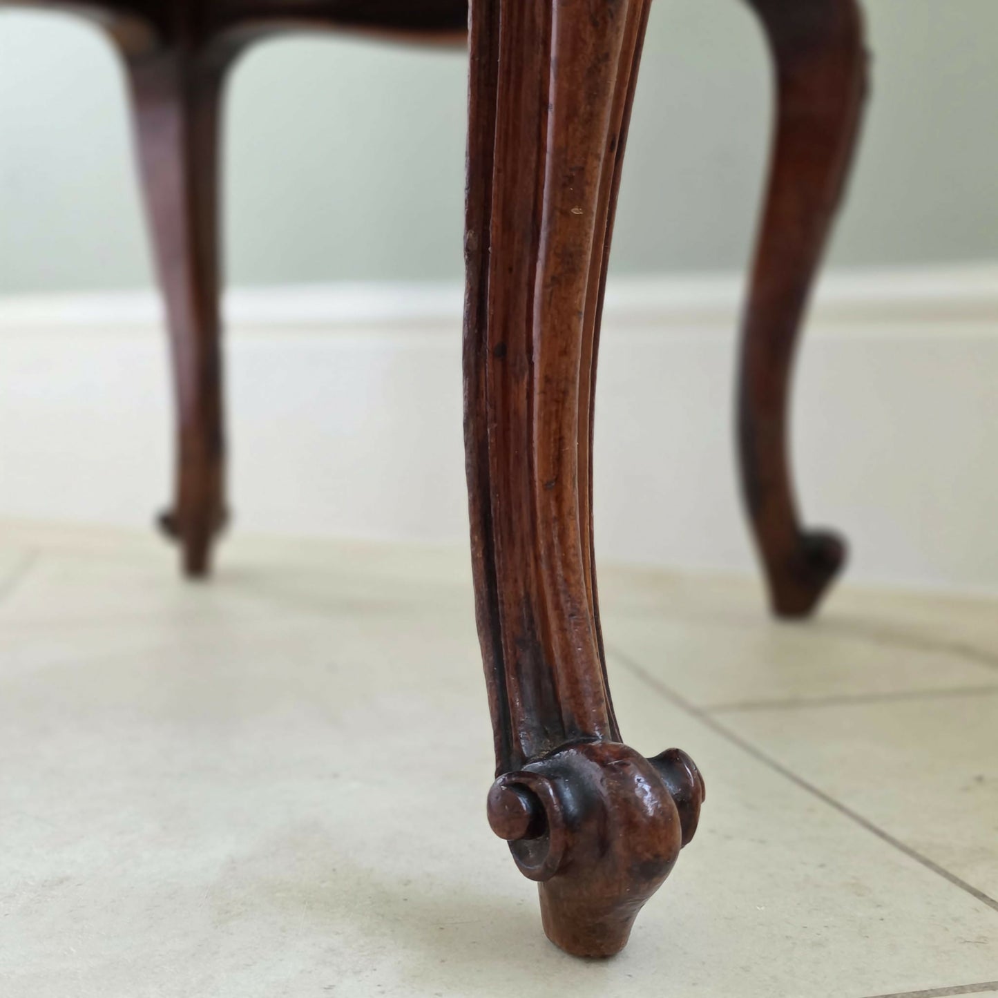 Stool, Rosewood, Fully Reupholstered in House of Hackney 'Atemis'.