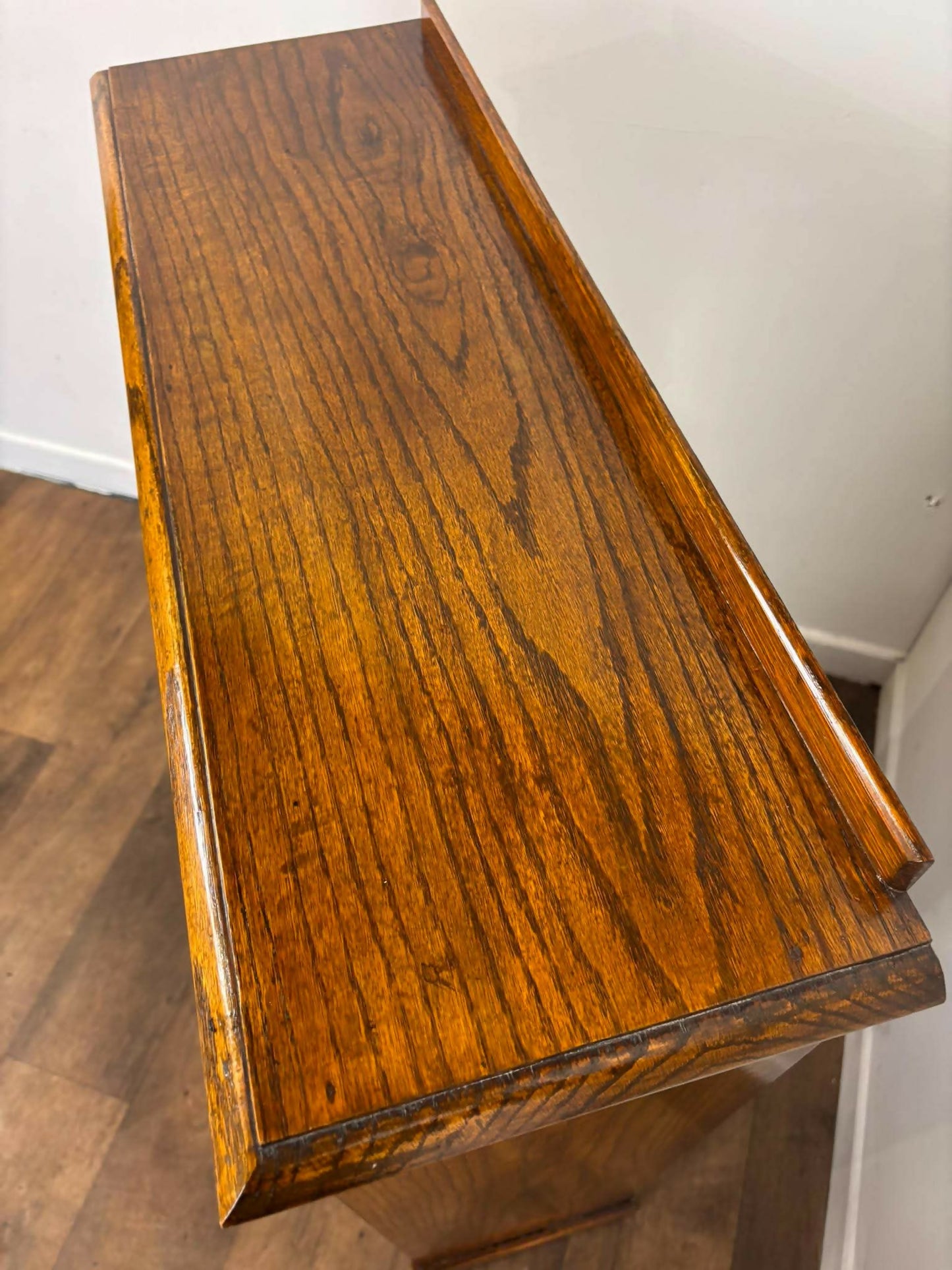 Arts & Crafts / Liberty & Co. Influenced Oak Glazed Bookcase