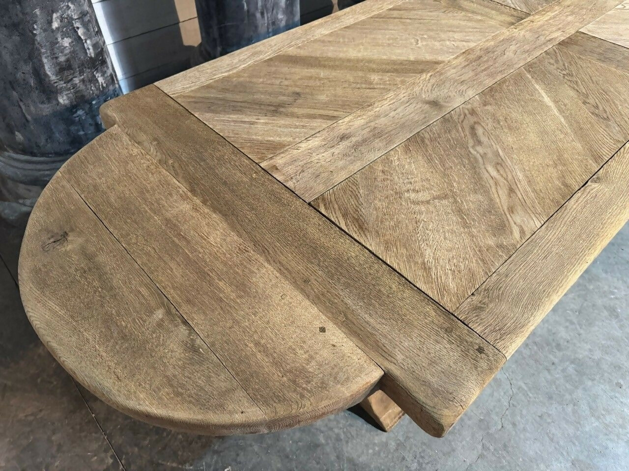 Large 3 Meter French Oak Farmhouse Dining Table