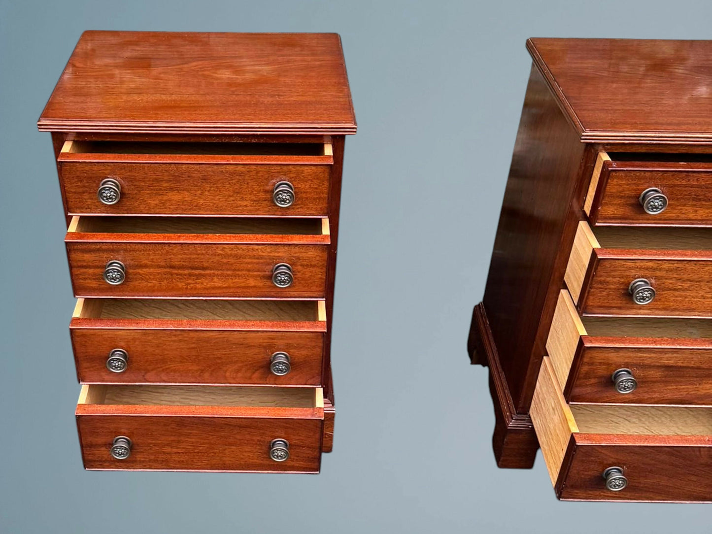 Pair of Mahogany Chests In The Georgian Style