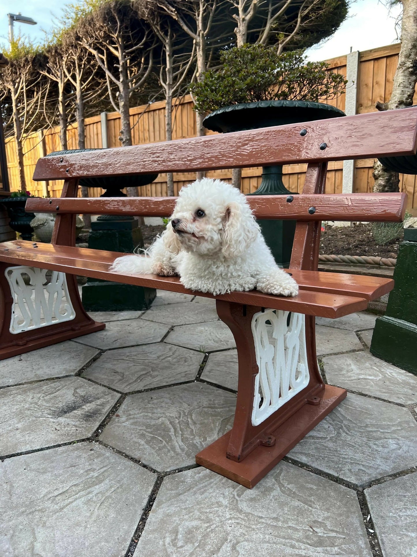 Original GWR Vintage Platform Bench – Vintage Railway Seating 178cm