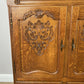 Cabinet Vintage French Louis XIV Oak Sideboard with Carved Cupboard LOT 6251