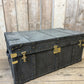 charcoal grey mock crocodile reception trunk