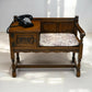 Old Charm Telephone Table Hall Table/Cupboard Light Oak Finish FREE UK Delivery