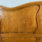 Bed Vintage French Louis XVI Oak Double Bed Frame Carved Headboard LOT 3699