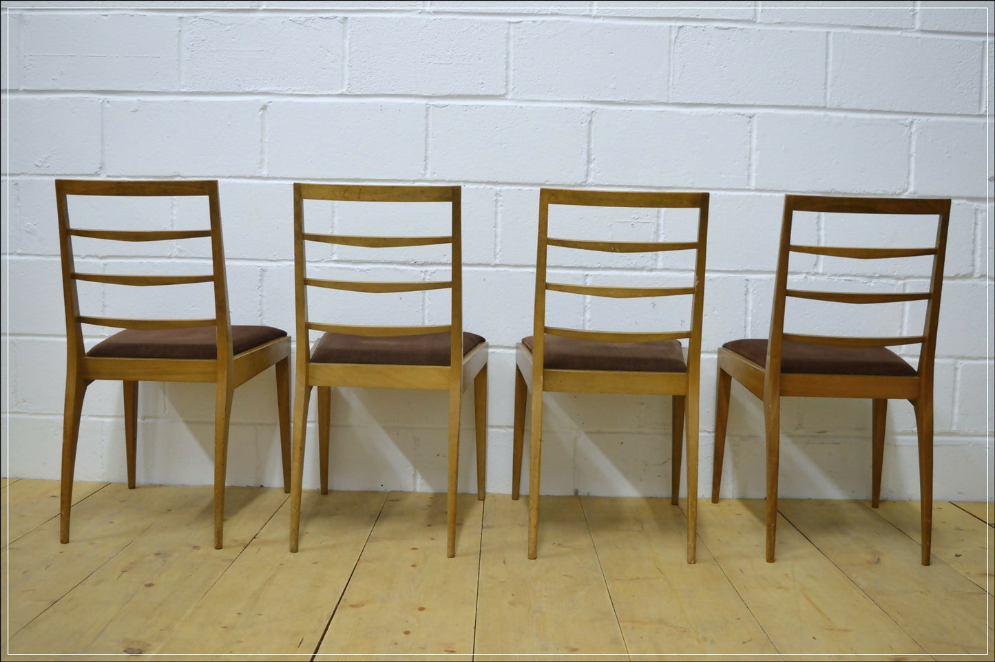 vintage dining chairs X4 teak McIntosh danish mid century DELIVERY