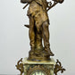Clock Antique French Ornate Figural Marble Forgeron Mantel Clock LOT 6479