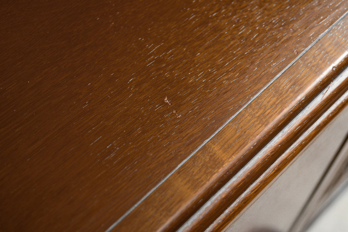 Art Deco Oak Sideboard Buffet with Drawers Inside