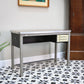 Industrial Metal Desk with Three Drawers and Formica Top by Conforti of Italy