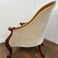 Victorian Walnut Carved Bedroom Chair
