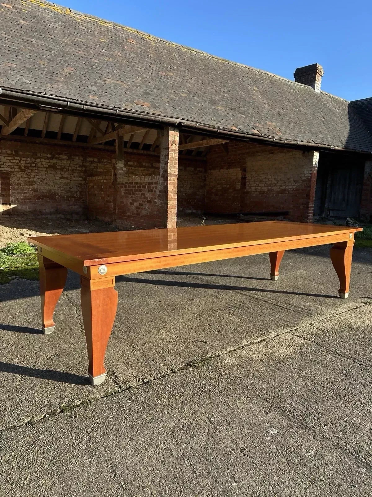Vintage Leon Krier for Giorgetti Mensa Magna Large Dining Boardroom Table