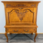 Cabinet Vintage French Style Oak Carved Sideboard with Drawer LOT 3757