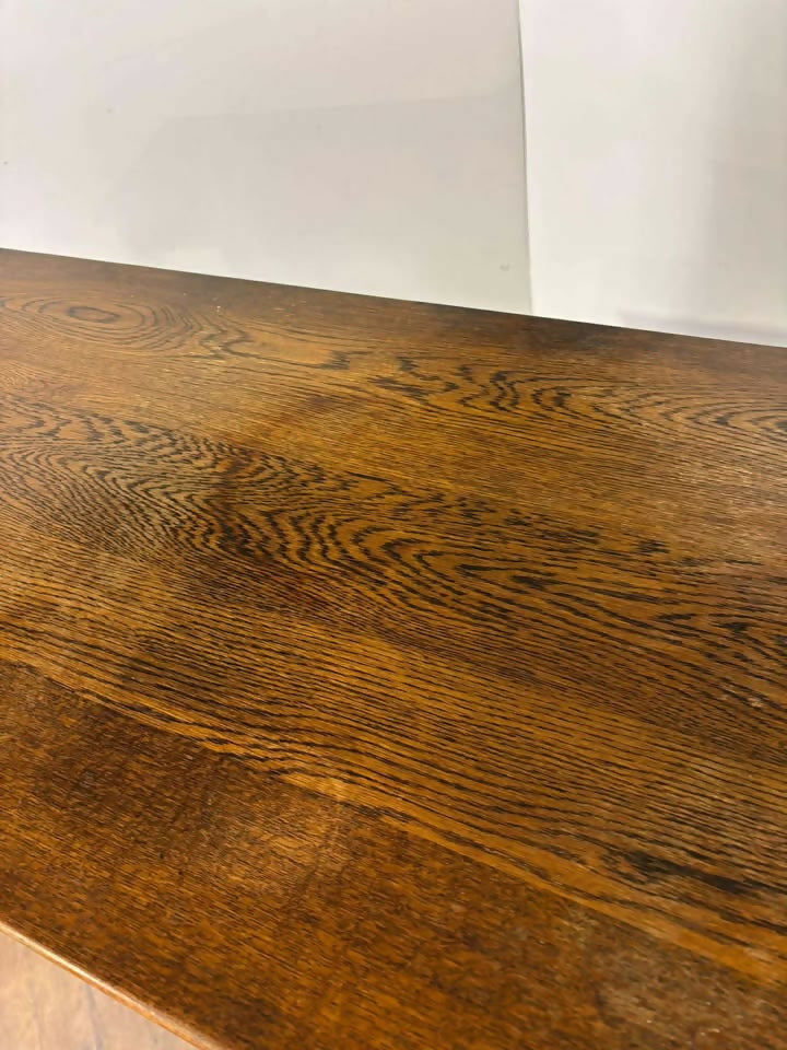 Vintage Old Charm Style Oak Court Cupboard