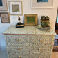 Antique chest of drawers covered in William Morris decoupage. With hand painted handles.