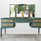 Stag minstrel green and gold dressing table