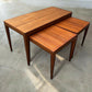 Mid century set of three Teak nest of tables