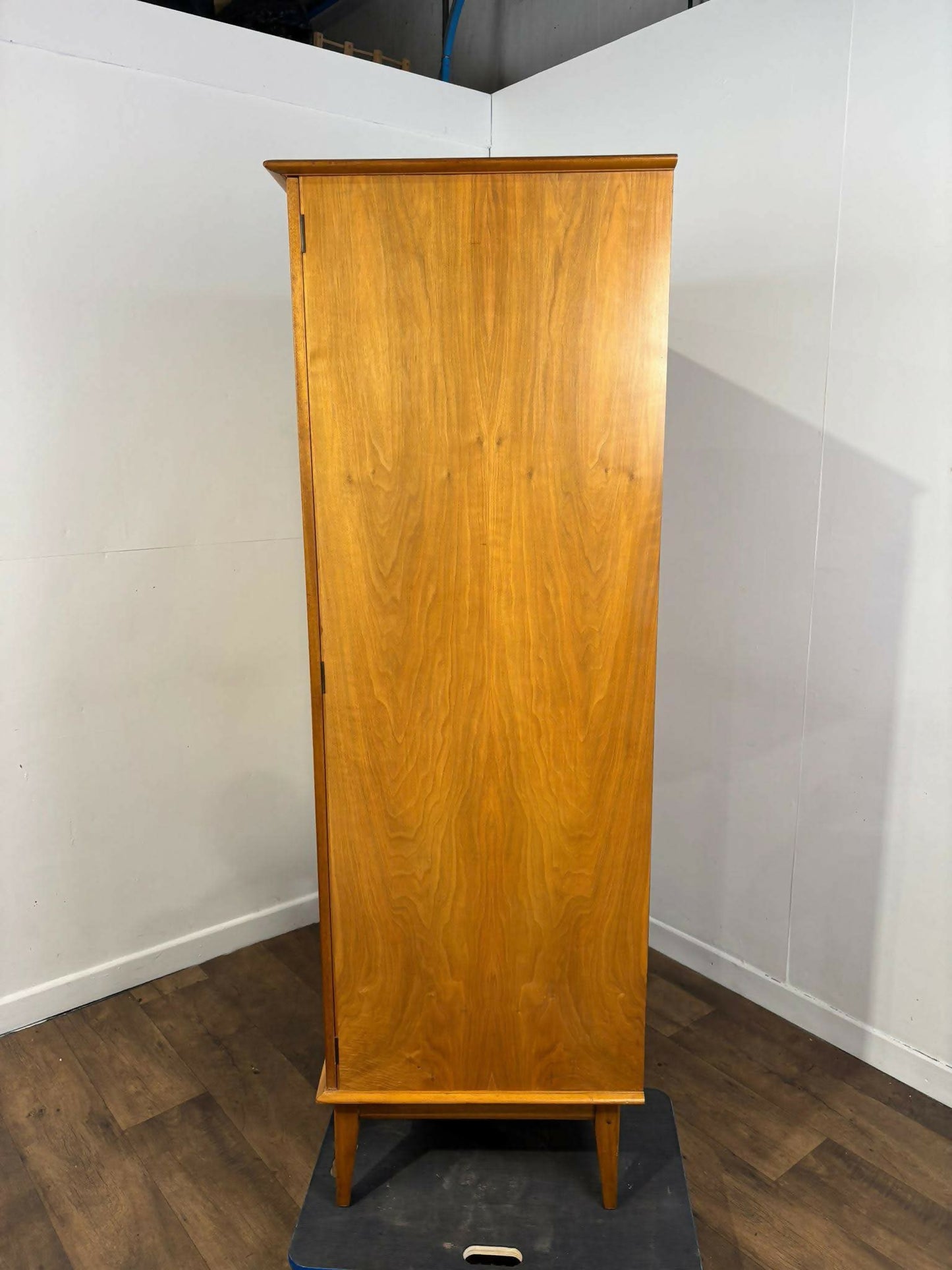 Mid Century Walnut Triple Wardrobe by Alfred Cox for Heals