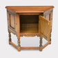 Old Charm Canted Table With Cupboard Finished In Tudor Brown* FREE UK Delivery. SBR10844/1908E