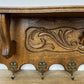 Coat Rack Vintage French Oak Wall Mounted 6 Hooks Carved Rack Hanger LOT 6202