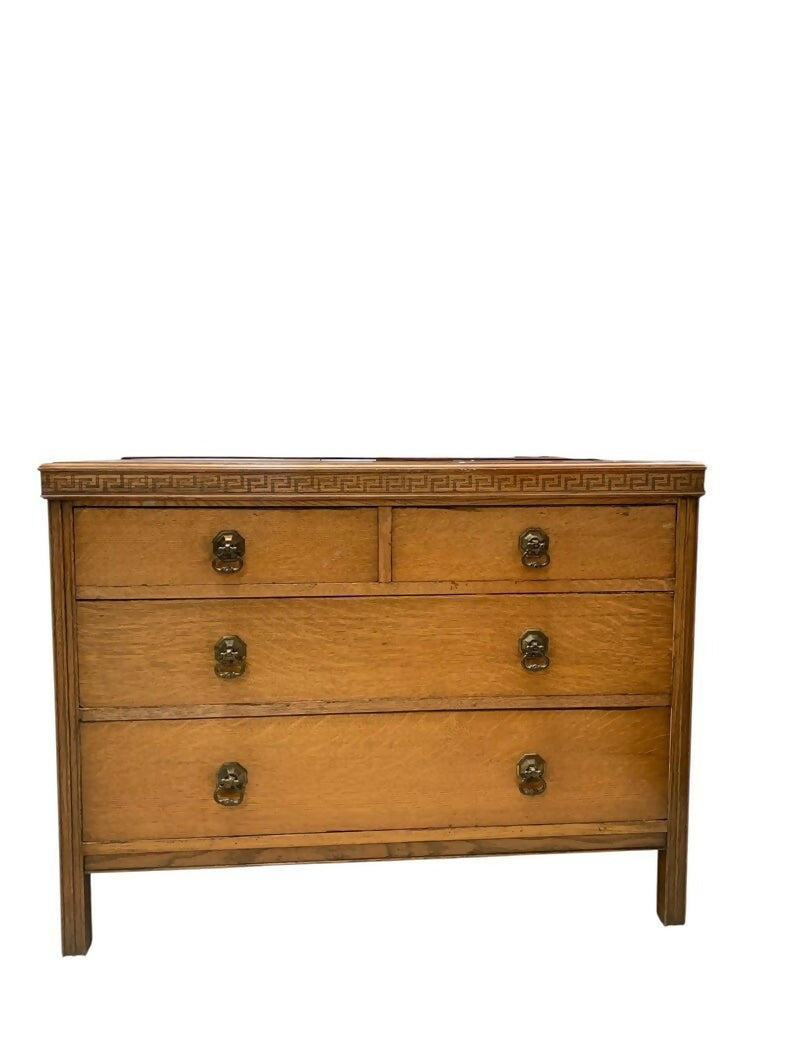 Antique Oak Art Deco period chest drawers