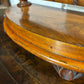 Victorian walnut dressing table mirror, supported on turned carved supports.56