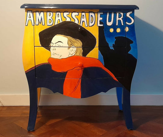 Upcycled painted French style drawers