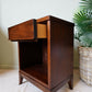 Peppler Furniture Co. 'The Hanover Line' Retro Bedside Nightstand In Figured Walnut – Canada, C. 1960s