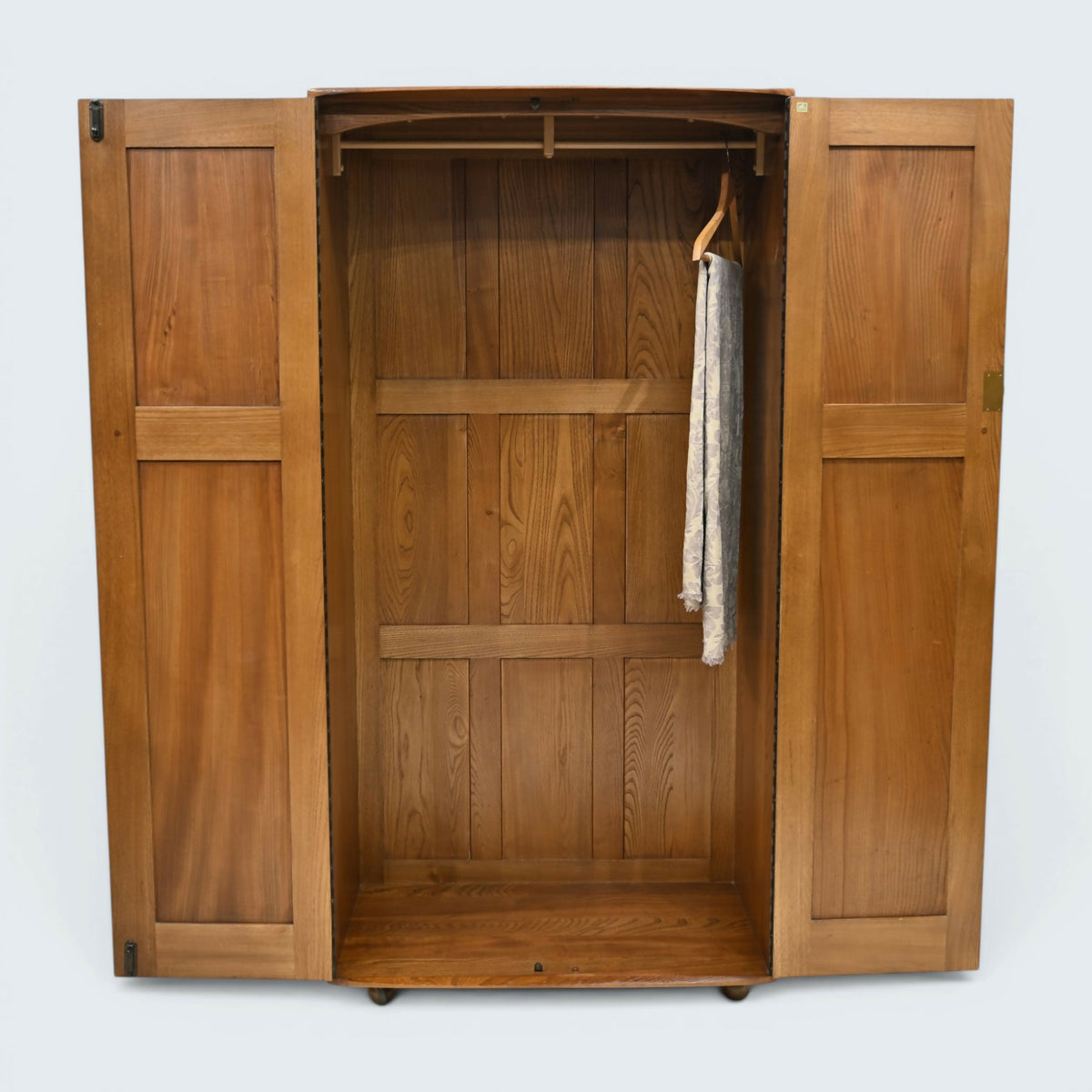 Ercol 1960s 2 Door Wardrobe Hanging Rail & Shoe Rail FREE Nationwide Delivery