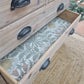 Rustic pine chest of drawers with bobbin detailing