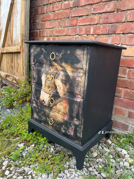 Horse bedside drawers