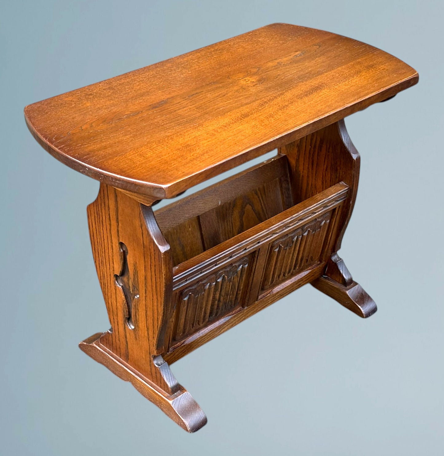 Wood Bros Old Charm Oak Magazine Rack / Table