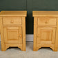 Pair Pine Bedside Tables - Modern