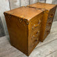 Handmade Bridle Leather Bedside Drawers | His and Hers Set, Hand Dyed in England